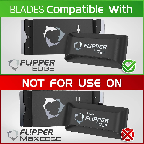 Flipper Edge Standard Stainless Steel Blades- 4 Pack