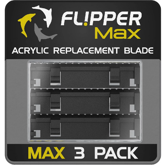 Flipper MAX ABS Replacement Blades- Acrylic Tanks - 3 Pack