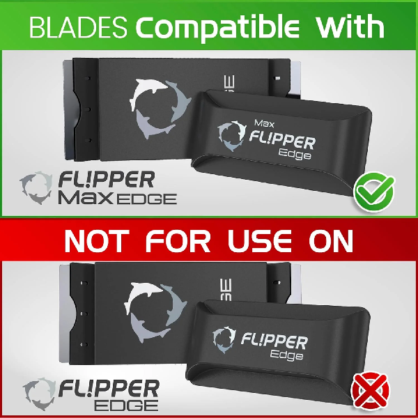 Flipper Edge MAX Stainless Steel Blades- 4 Pack