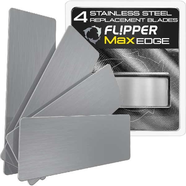 Flipper Edge MAX Stainless Steel Blades- 4 Pack