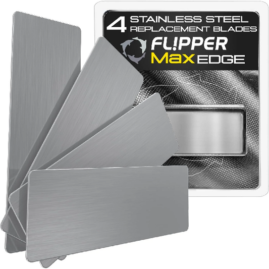 Flipper Edge MAX Stainless Steel Blades- 4 Pack