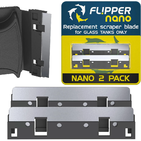 Flipper Nano Aquarium Cleaner Stainless Steel Replacement Blades- 2 Pack