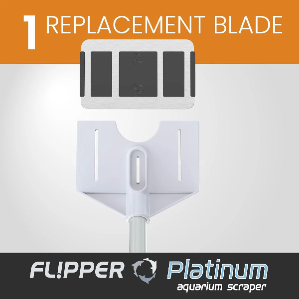 Flipper Platinum Credit Card Aquarium Scraper Stainless Steel Blade